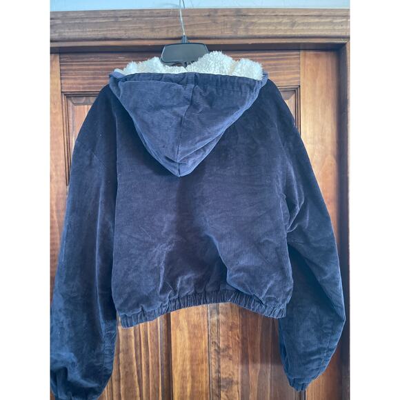 Nordstrom brass plum corduroy Sherpa lined jacket medium - Picture 5 of 5